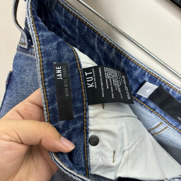 Kut From The Kloth Jane High Rise Short Raw Hem Distressed Women's Size 31 - Picture 5 of 10